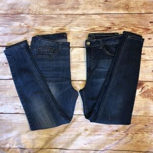 ❤️2 pair Rue 21 high rise jeggings sz10s